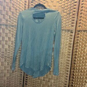 Maurices | Dark Green | Ribbed Scoop Neck with Thick Ribbed Cross Front Strap